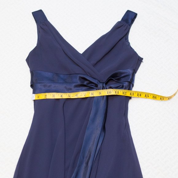 FINAL DAYS $5 Evan Picone Navy Blue Party Dress - CLOSET CLOSING - Picture 6 of 7